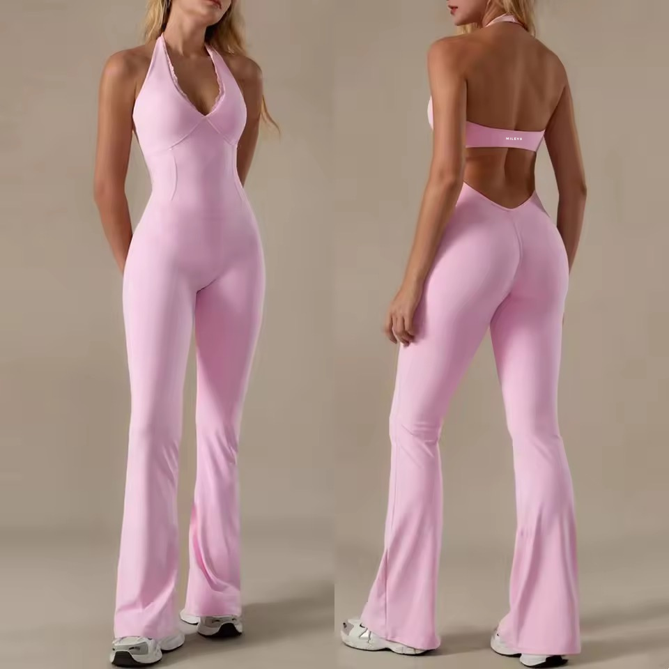 JUMPSUIT HALTER SOFT CURVE – FIT & FLARE COD Y126
