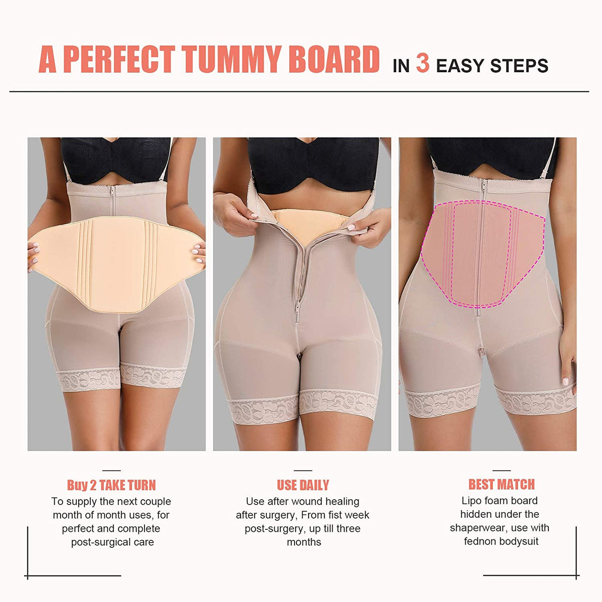 Tabla Abdominal Post Operatorio Liposucción, Post Parto en venta en