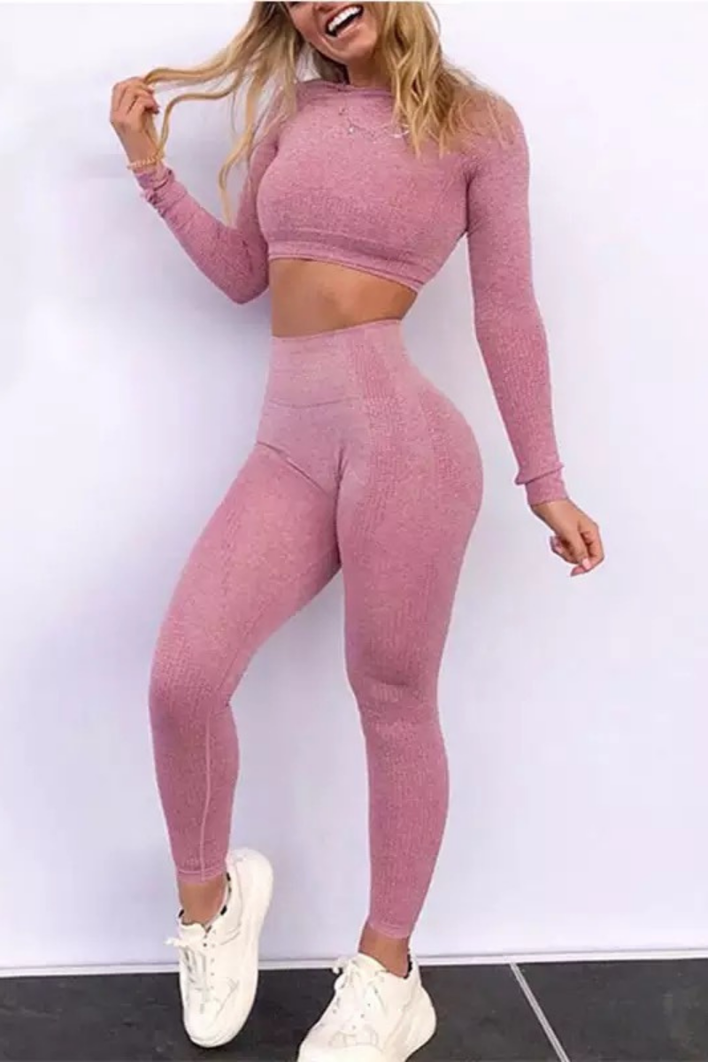 CONJUNTO DEPORTIVO TEXTURIZADO PARA MUJER MILEYS STORE COD 008